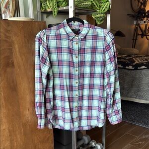 J Crew Women’s Plaid Button-Up Shirt
